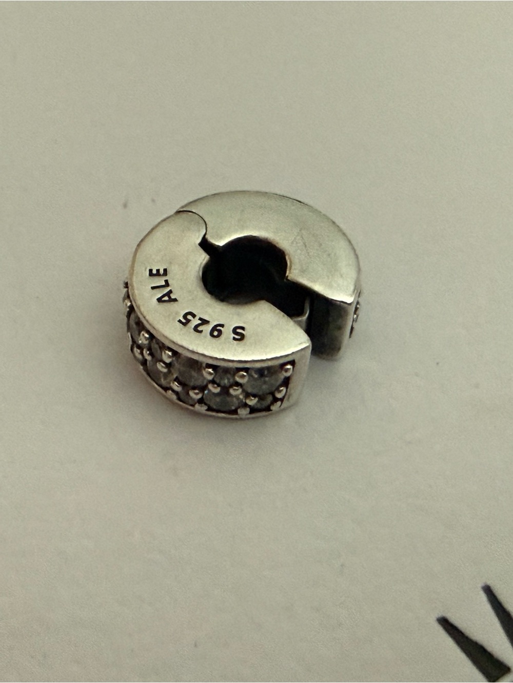 Authentic Pandora Pavé Clip Charm